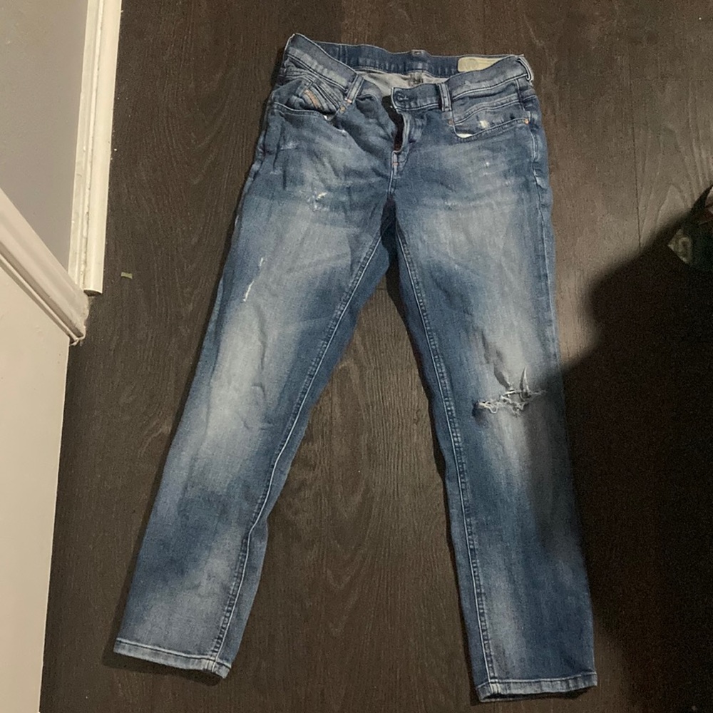 Light blue jeans from diesel.